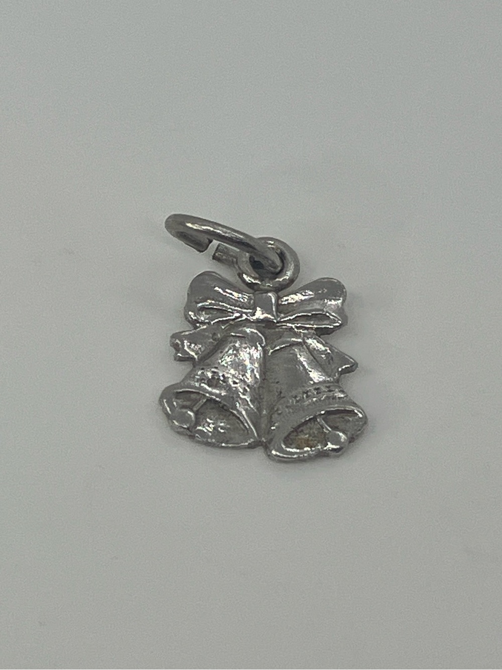 Vtg 925 Wedding Bells Church Bells Christmas Bells Mini Charm Sterling Silver